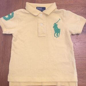 Ralph Lauren 12 month old, yellow polo shirt , this shirt is in great condition